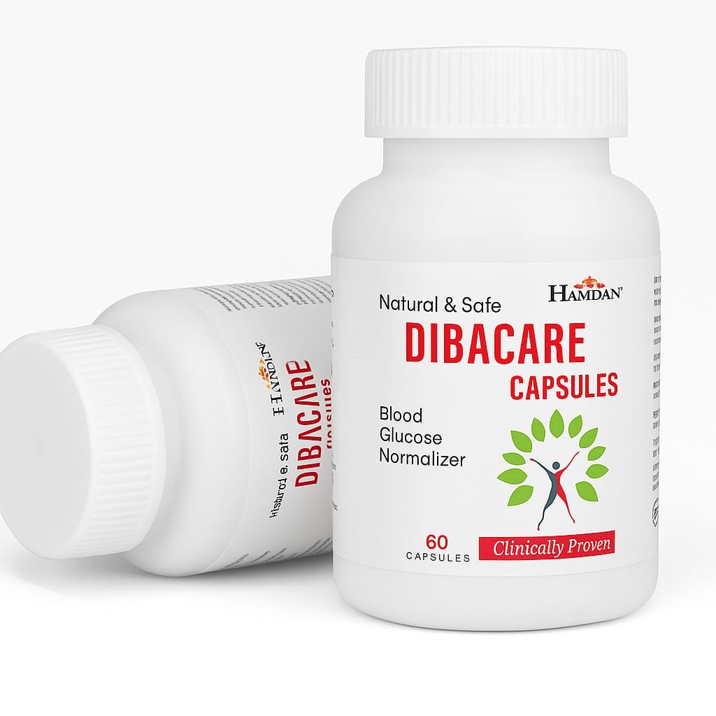 Hamdan Forever DIBACARE Capsules – Natural Blood Glucose Normalizer | 60 Capsules | Herbal Diabetic Support Supplement – Clinically Proven
