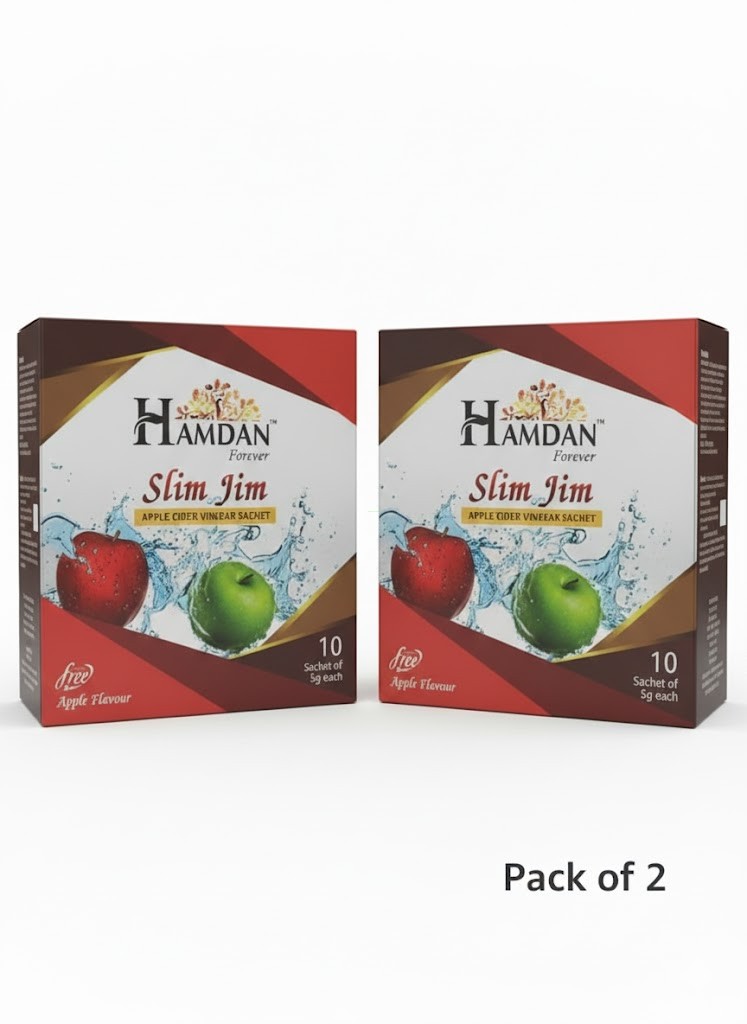 Hamdan Forever Slim Jim APPLE CIDER VINEGAR SECHET (Pack of 2)