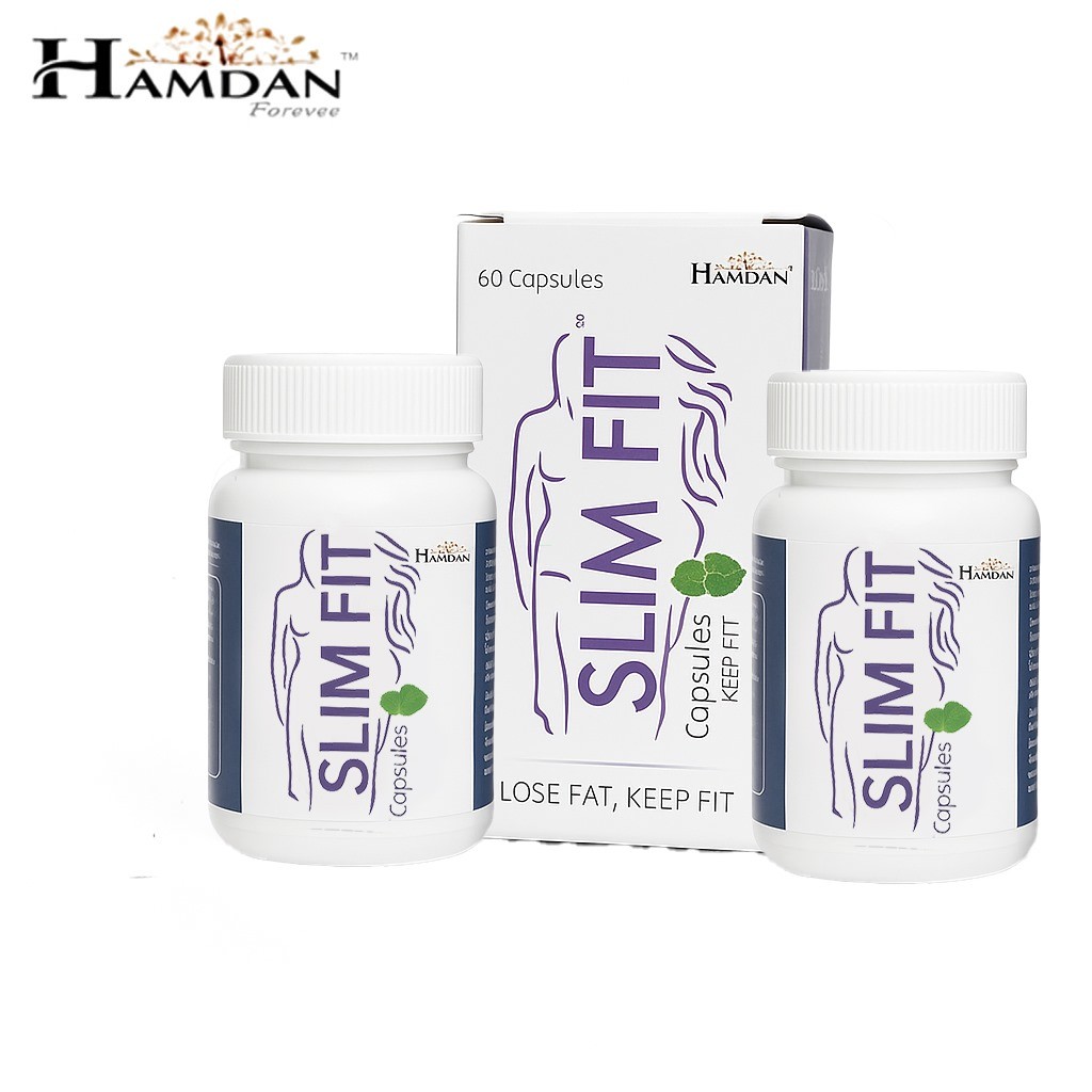 Hamdan Forever SLIM FIT- Ayurvedic Weight Loss Capsules | Garcinia Cambogia, Guggul, Trifla & Shilajit | Herbal Fat Burner | Natural Slimming Support for Men & Women – 60 x 2Veg Capsules