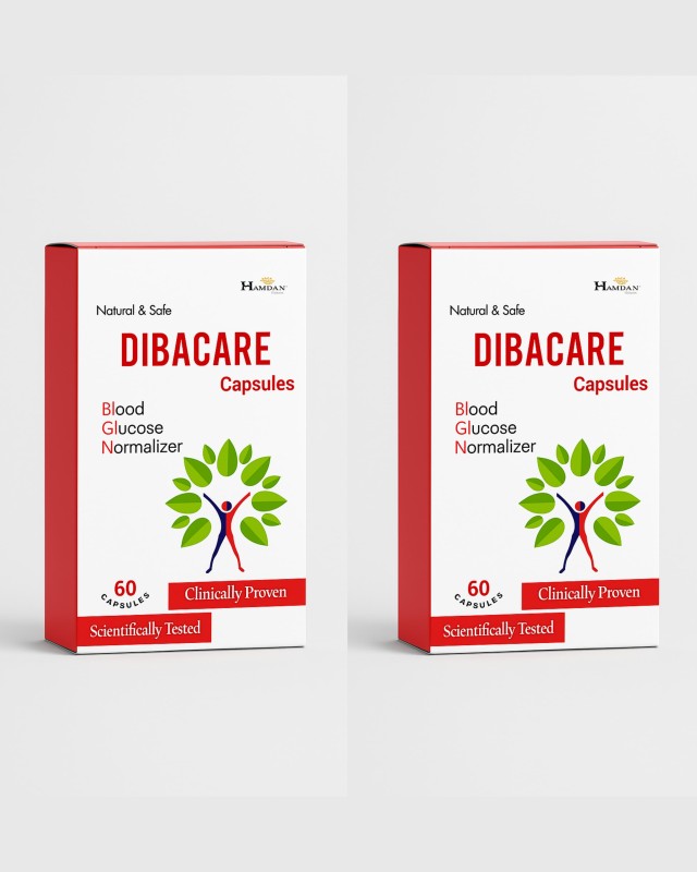 Hamdan Forever DIBACARE Capsules – Natural Blood Glucose Normalizer | 60 x 2 Capsules | Herbal Diabetic Support Supplement – Clinically Proven